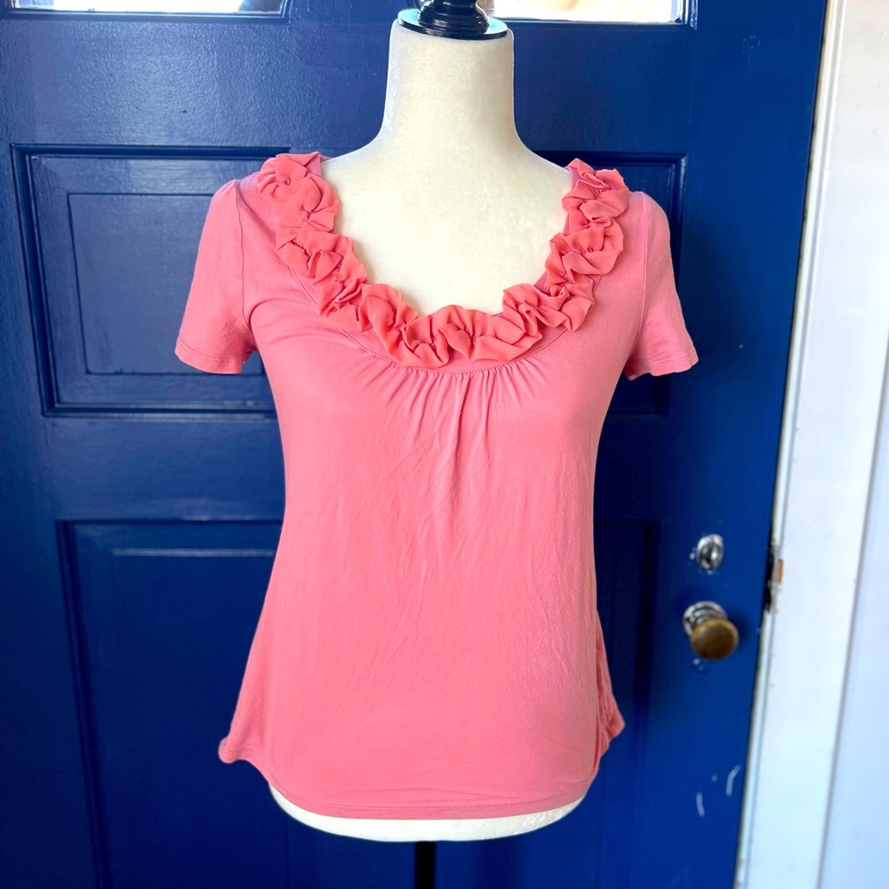 Pink Flowery Shirt - Size Small